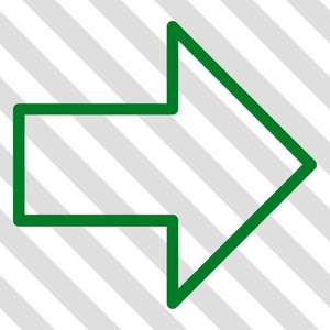 箭头右矢量图标插画