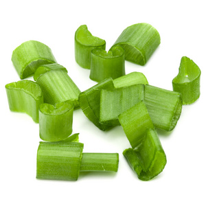 葱段或葱段照片