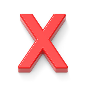 淡红色的字母 x照片