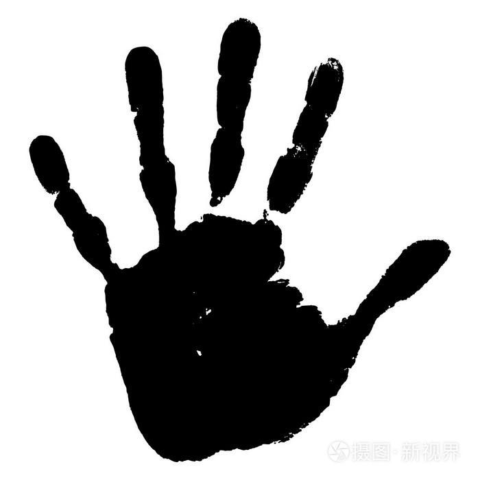 黑色的人的手