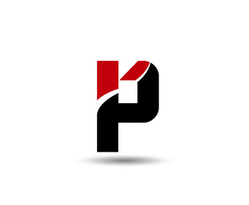 字母 p 标志图标设计模板元素插画