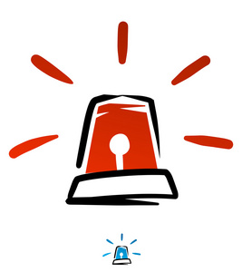 应急灯矢量图片