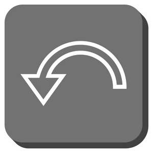 向左旋转圆形方形矢量图标图片