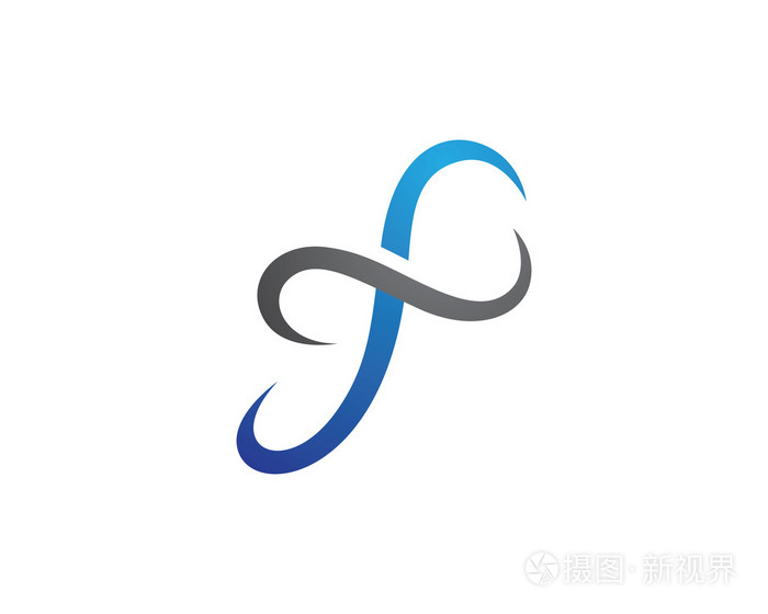 f 字母标志模板矢量图标