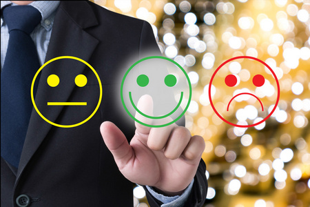 满意评价商人选择幸福满意度评价照片
