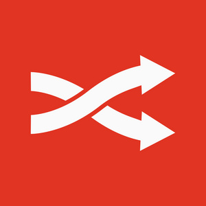 相交的箭头图标.交换和打开,十字符号.单位照片