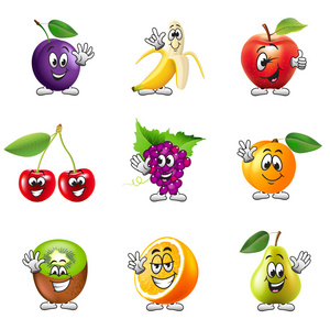 100种水果卡通图片