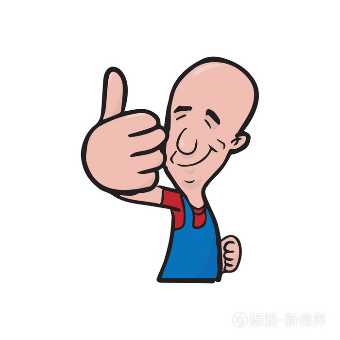 老男人大拇指卡通