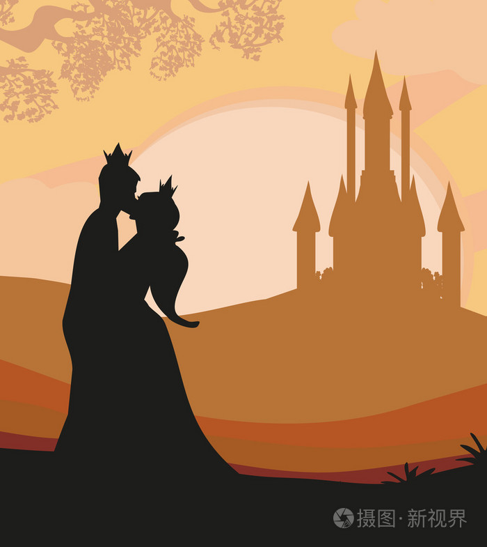 王子和公主的吻