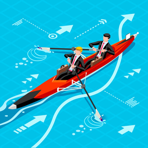 雄心勃勃的商业变化10职业抱负矢量的概念