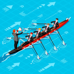 雄心勃勃的商业变化10职业抱负矢量的概念