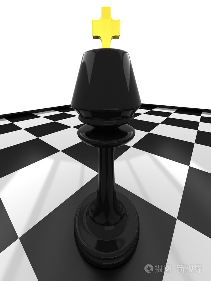 3d国际象棋棋子的王