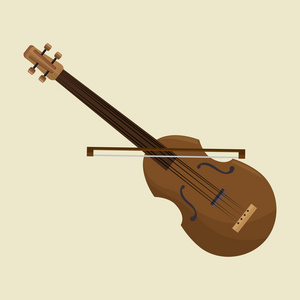 龙门吊小提琴音乐仪器设计图标图片