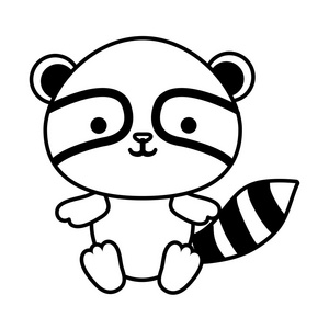 浣熊挥舞着图片-浣熊挥舞着素材-浣熊挥舞着插画-摄图新视界