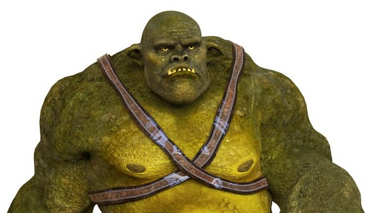 食人魔三维图照片