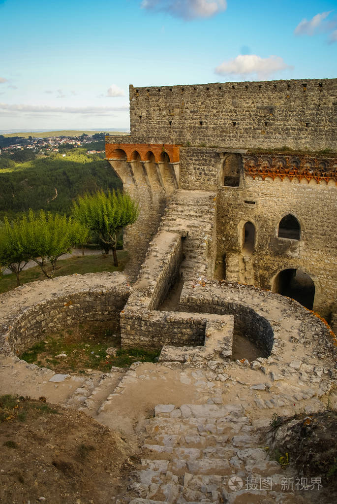 在欧伦葡萄牙古城堡的ruines