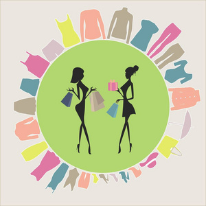 逛街设置图片-逛街设置素材-逛街设置插画-摄图新视界