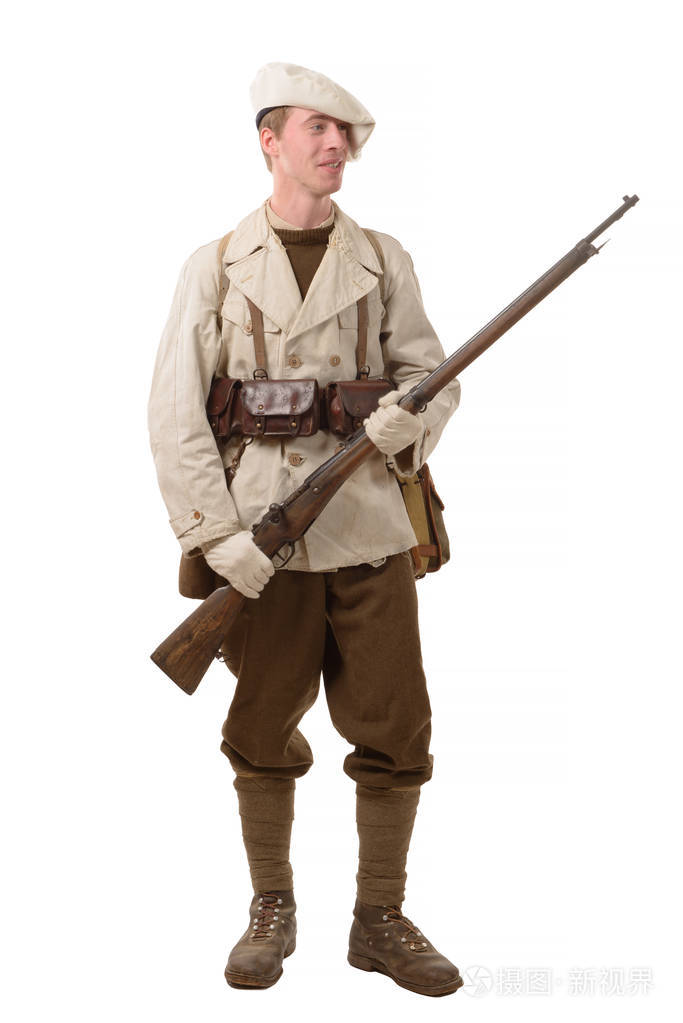 法国山步兵战士在第二次世界大战