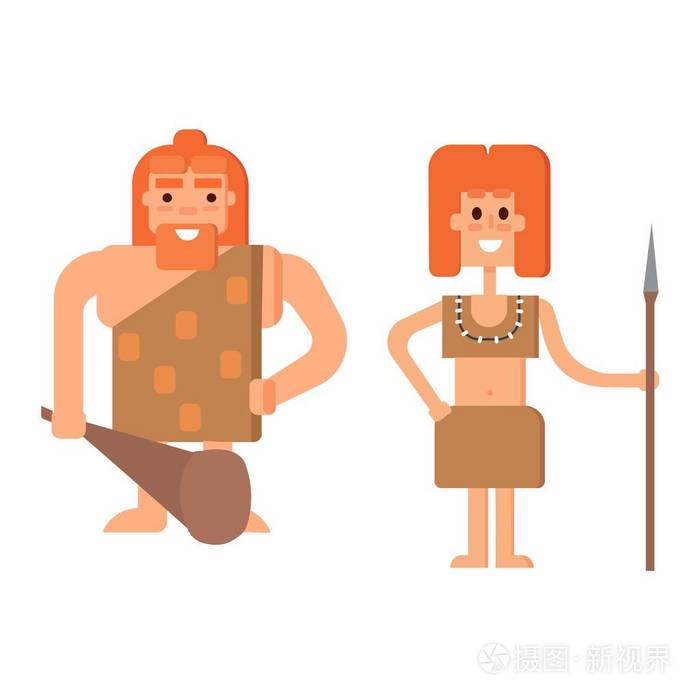 石器时代的穴居原始人