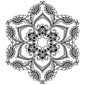 曼荼罗纹身图案图片
