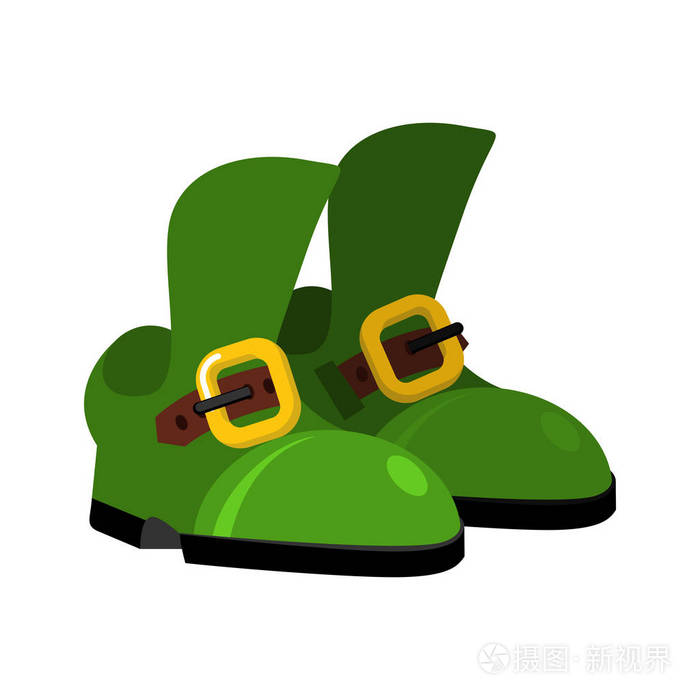 绿色的鞋子魔术小矮人