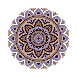 图形点缀点缀在向量中的圆形曼荼罗.抽象设计圈元素.