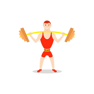 杠铃卡通图片