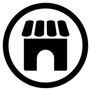 演示文稿屏幕平面圆字形图标照片-正版商用图片1qwyks-摄图新视界