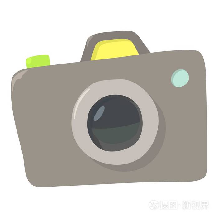 Photocamera 图标，卡通风格