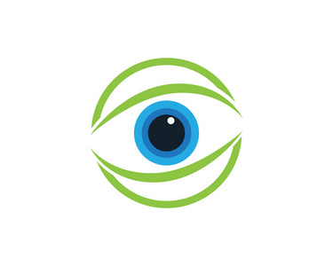 眼部护理徽标向量