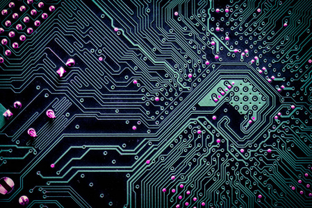 集成电路板pcb 板集成电路 pc 部件主板芯片处理器纹理背景照片