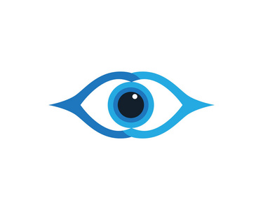 眼部护理徽标向量图片