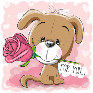 图片微笑的孩子与顽皮的小狗有趣的巴森吉小狗在篮子与红色的心与小狗