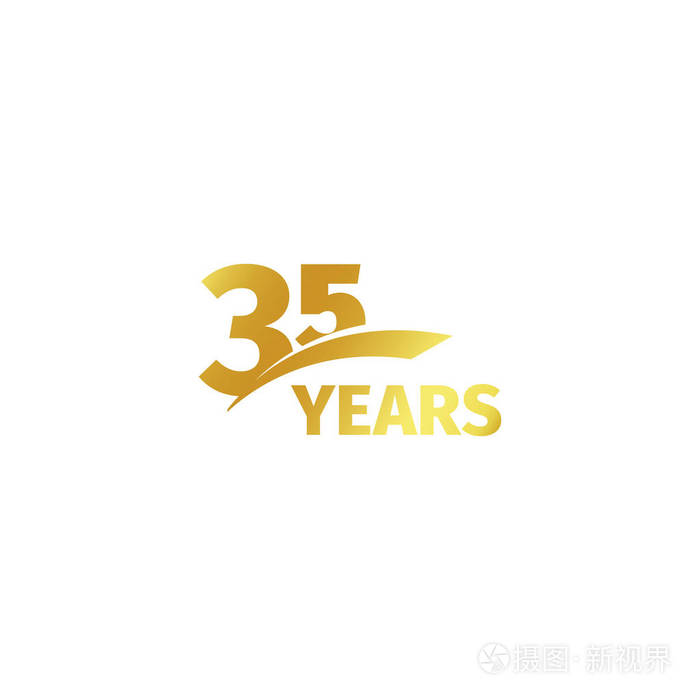 35 的数字标识.三十五年禧庆典图标.生日会徽.矢量图