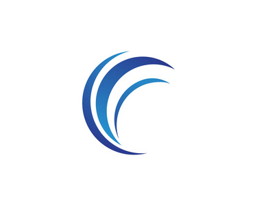 c字母logo模板矢量
