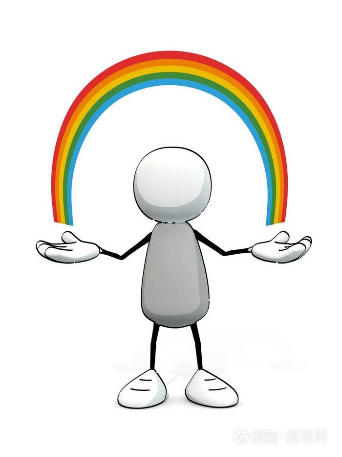 粗略小人在用彩虹