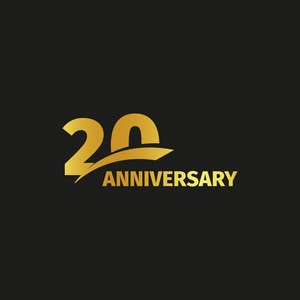 20 的数字标识.二十年禧庆典图标.第二十届生日会徽.矢量图照片