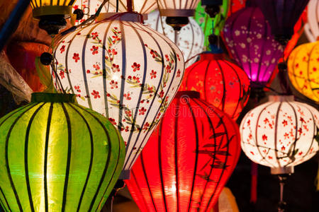 颜色 照亮 纸张 文化 中国人 霍伊 庆祝 假日 古老的