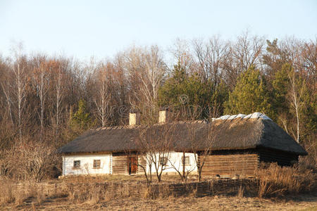 记忆 历史的 小屋 怀旧 屋顶 房子 国家 建筑学 复古的