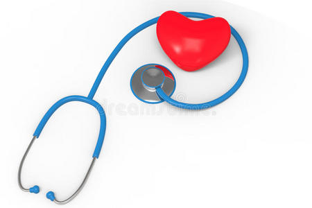 心脏和听诊器