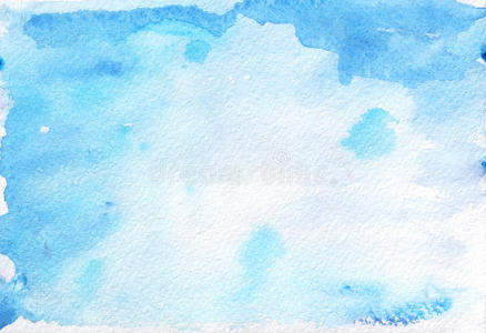 蓝色的背景纹理纹理纸上抽象的蓝色水彩背景.照片