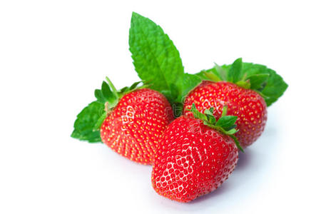 水果 树叶 果味的 健康 美丽的 草莓 总重 食物 甜的
