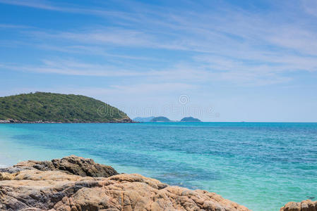 海滩 旅行 美丽的 泰语 绿松石 海景 泻湖 搁浅 目的地