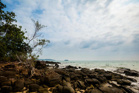 海景 太阳 海滩 柬埔寨 自然 天空 情景 南方 美女 海岸