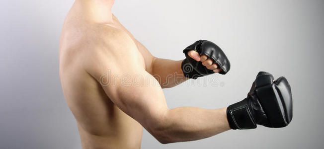 运动 战斗 男人 极端 决斗 射击 身体 战士 艺术 手套