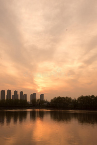 轮廓 浪漫的 黄昏 环境 旅行 自然 气氛 建筑 傍晚 落下