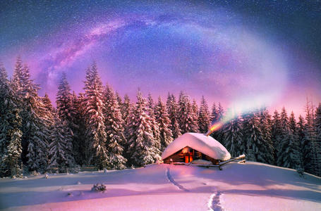 喀尔巴阡山脉的圣诞节