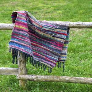 纺织品 复古的 手工制作的 杂色 夏天 自制 垫子 吊死