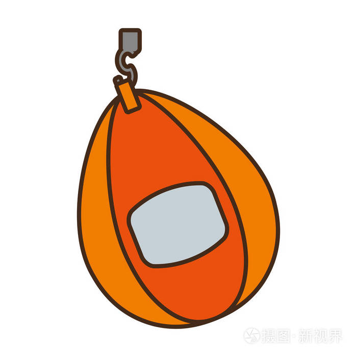 出气筒孤立的图标