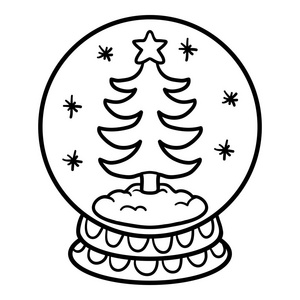 儿童图画书,雪球的圣诞树照片